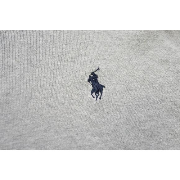 Polo Ralph Lauren Pima V Neck Pullover Sweater Gray Long Sleeve Mens Sz Large - Picture 8 of 9